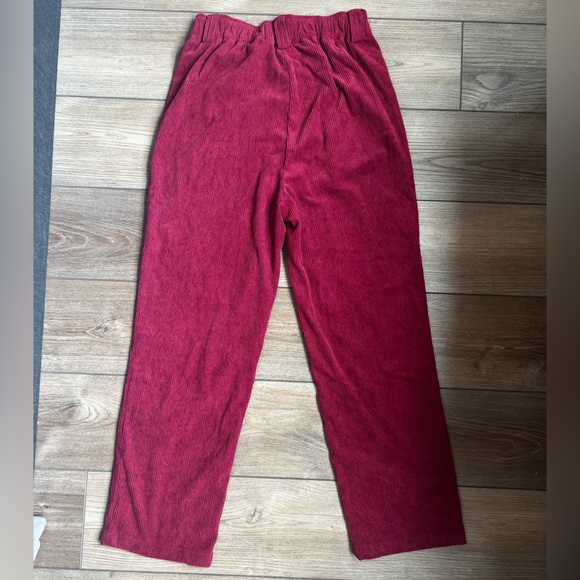 🍂 Straight Leg Corduroy Pants- Elastic Waist - Picture 5 of 5